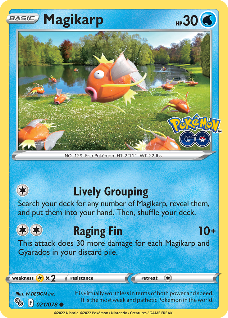 Pokémon Go Magikarp #21/78