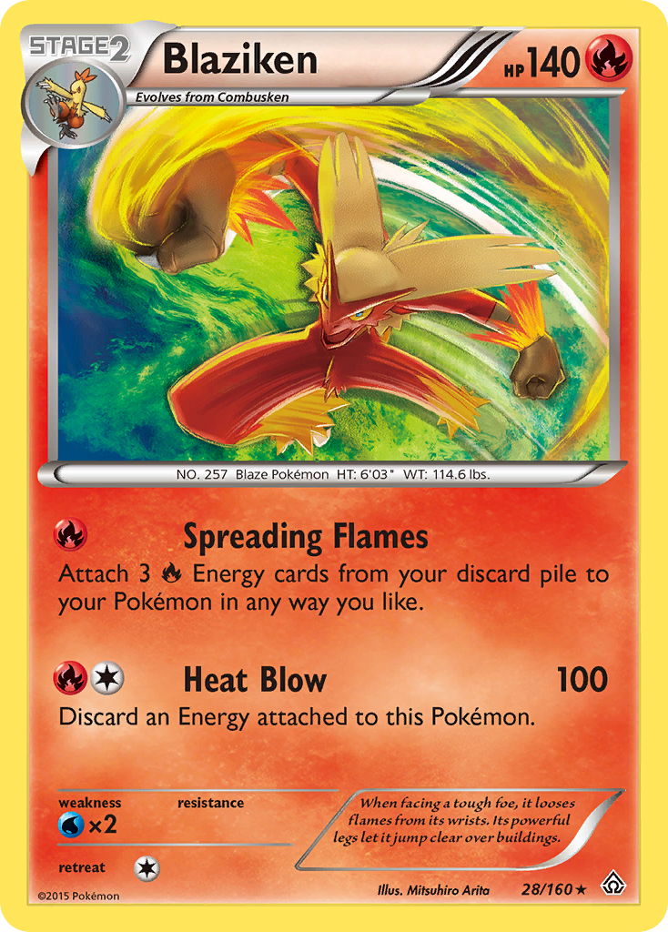 Primal Clash Holo Blaziken #28/160