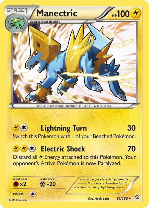 Primal Clash Holo Manectric #61/160