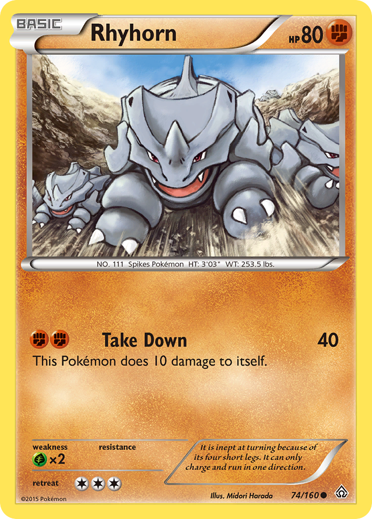 Primal Clash Rhyhorn #74/160