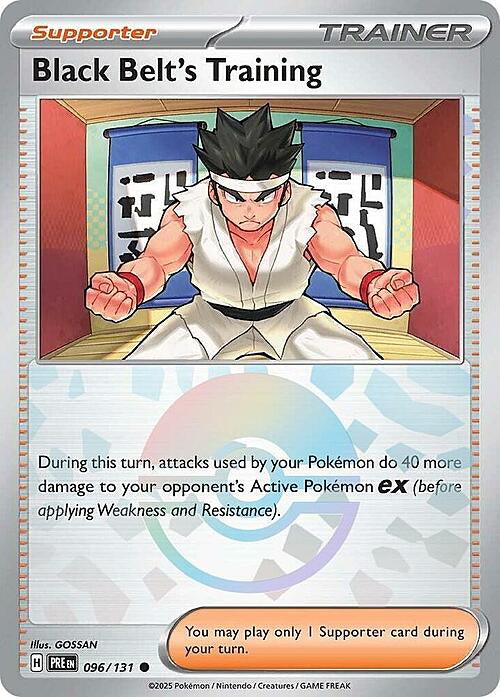 Prismatic Evolutions Black Belt's Training #096/131 Pokéball