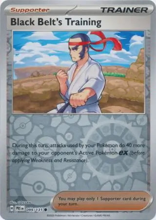 Prismatic Evolutions Black Belt's Training #099/131 reverse holo