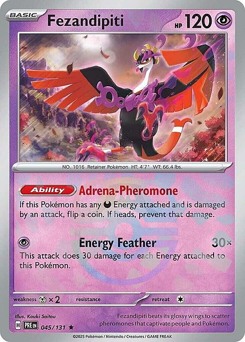 Prismatic Evolutions Fezandipiti #045/131 Masterball