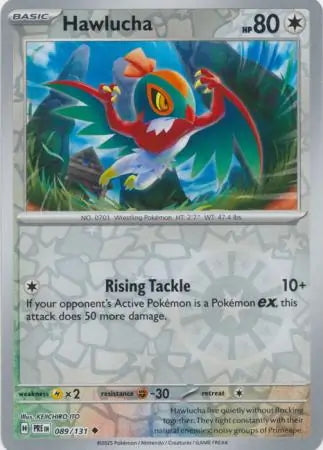 Prismatic Evolutions Hawlucha #089/131 reverse holo