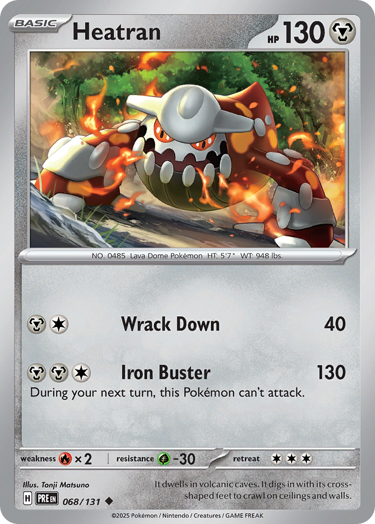 Prismatic Evolutions Heatran #068/131
