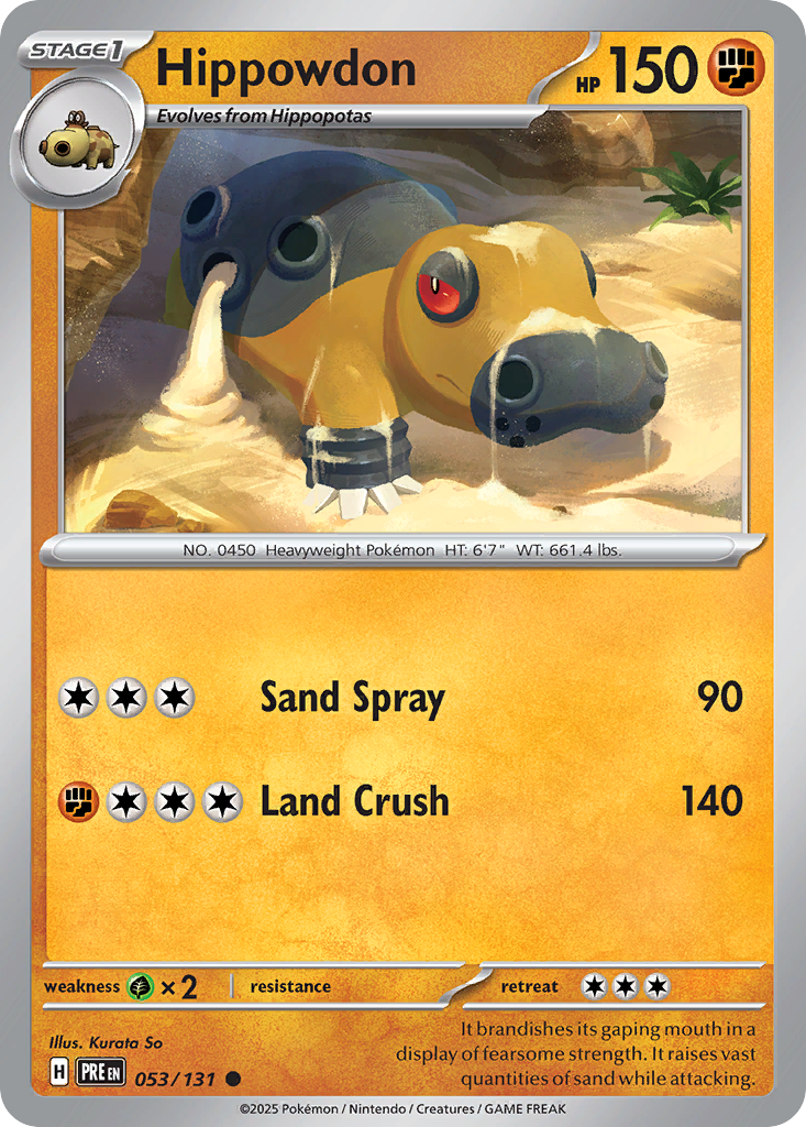 Prismatic Evolutions Hippowdon #053/131