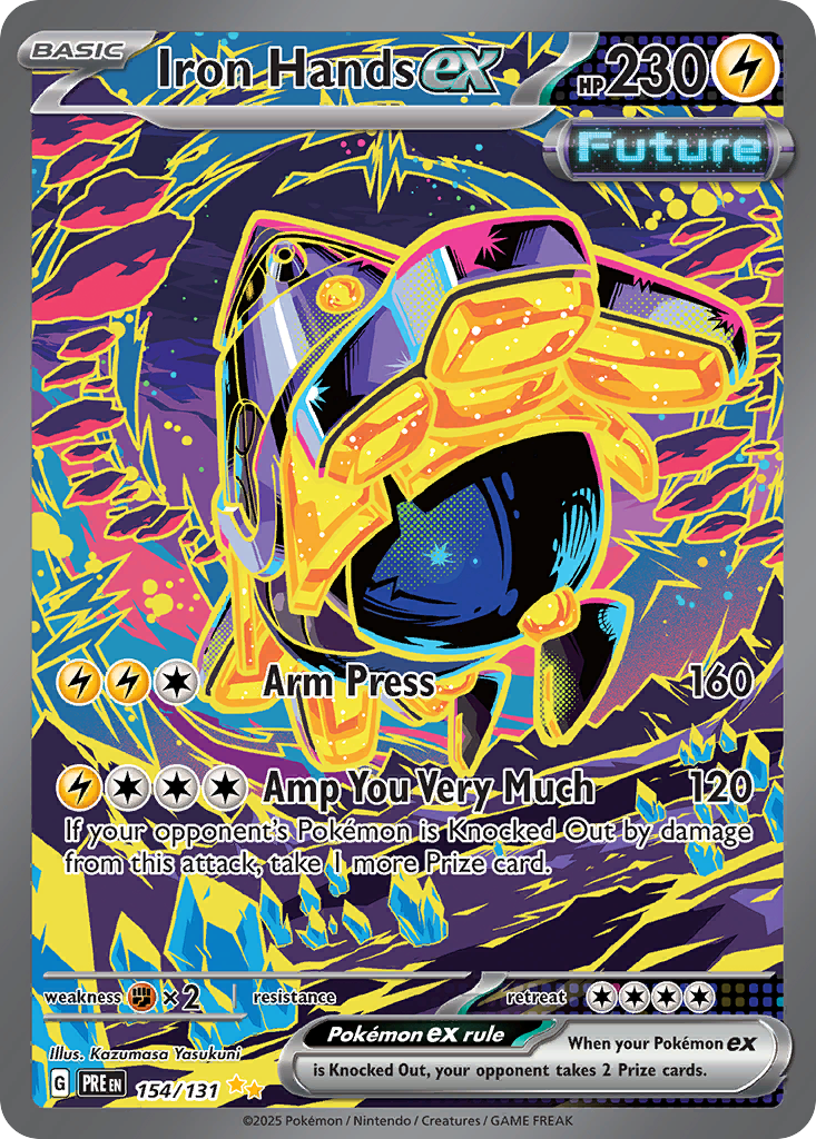 Prismatic Evolutions Iron Hands ex #154/131