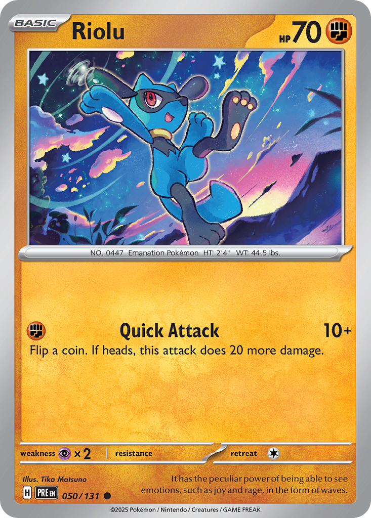 Prismatic Evolutions Riolu #050/131