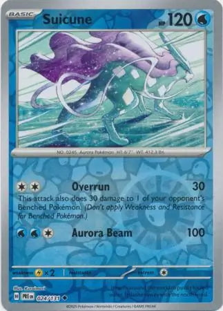 Prismatic Evolutions Suicune #024/131 reverse holo