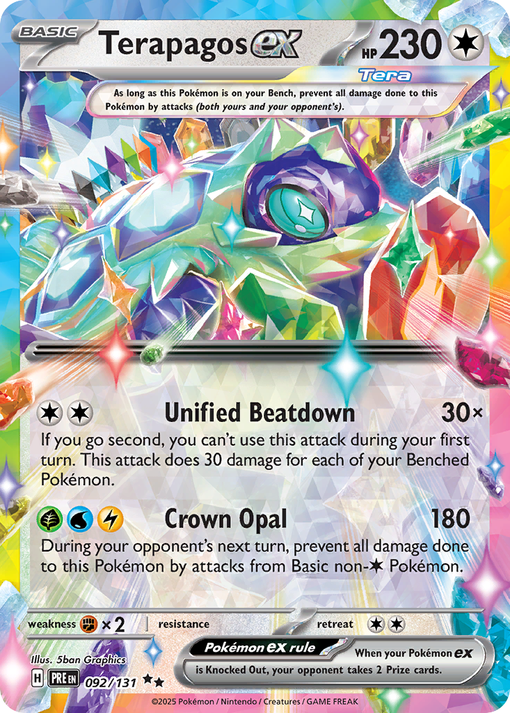 Prismatic Evolutions Terapagos ex #092/131