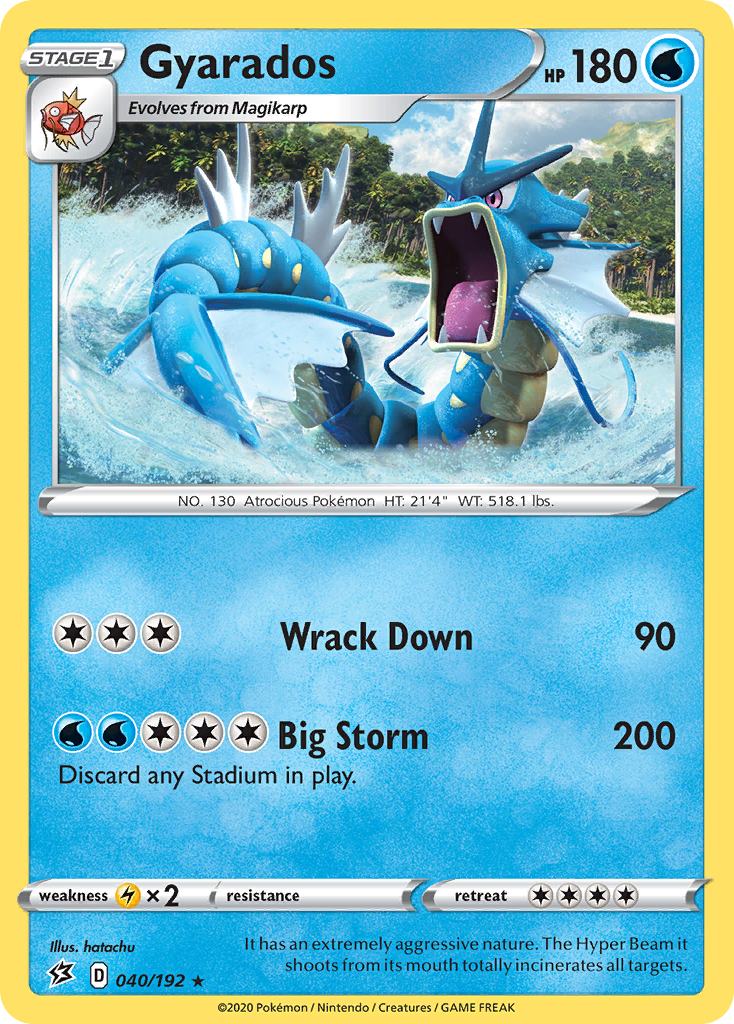 Rebel Clash Holo Gyarados #40/192