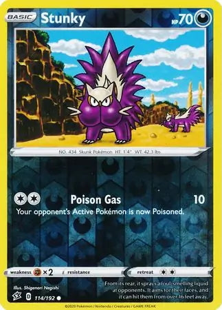 Rebel Clash Stunky #114/192 reverse holo