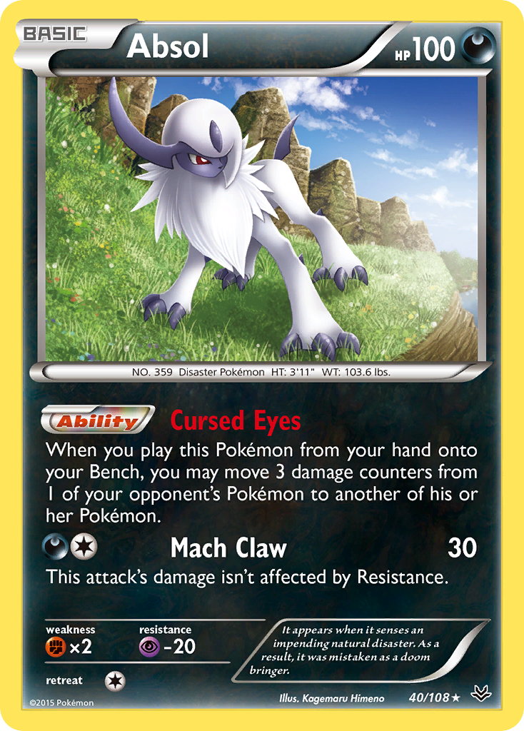 Roaring Skies Holo Absol #40/108