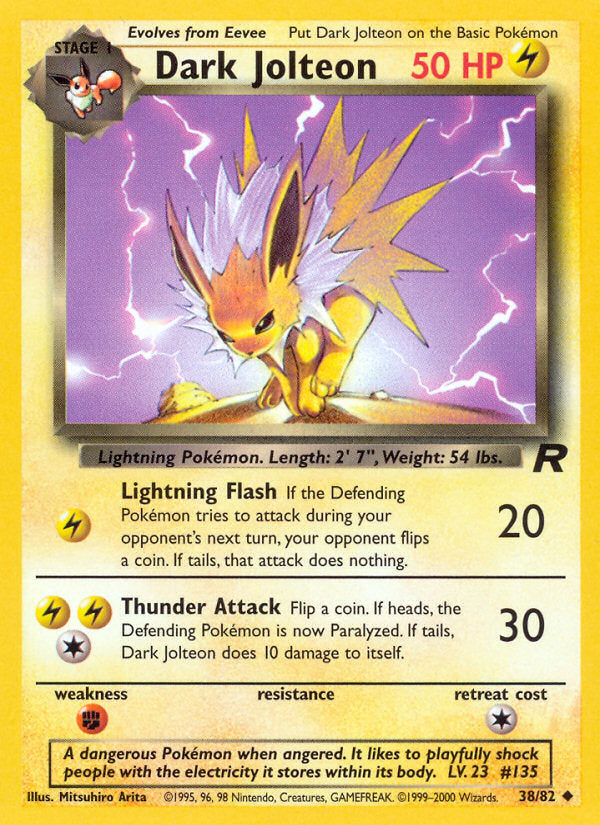 Rocket set Dark Jolteon #38/82 unlimited