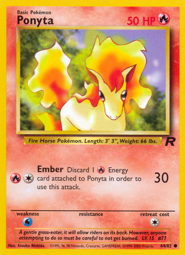 Rocket set Ponyta #64/82 unlimited