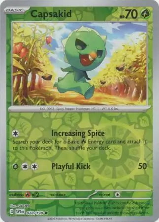 Scarlet & Violet Capsakid #28/198 reverse holo