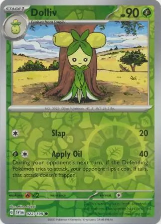 Scarlet & Violet Dolliv #22/198 reverse holo