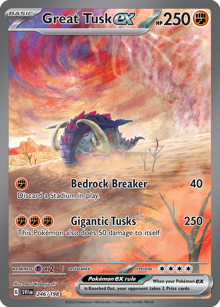 Scarlet & Violet Great Tusk EX #246/198