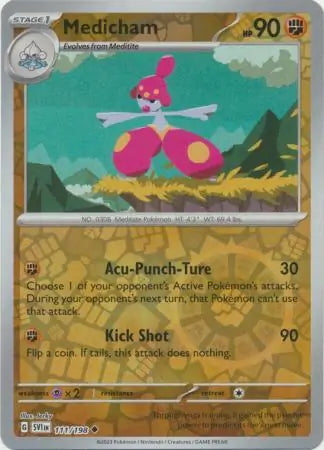 Scarlet & Violet Medicham #111/198 reverse holo