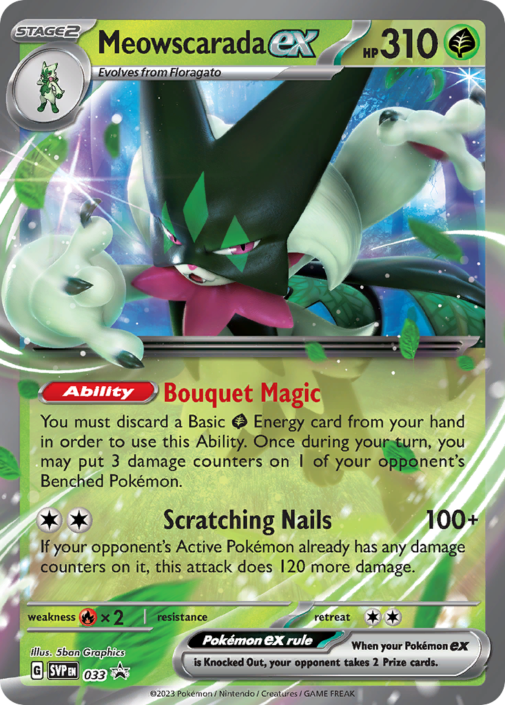 Scarlet & Violet Promo Meowscarada ex #33