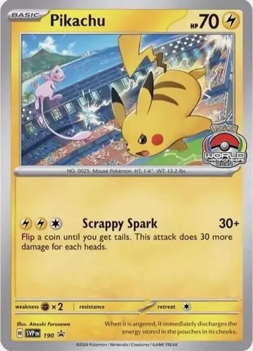 Scarlet & Violet Promo Pikachu #190