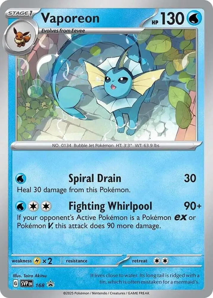 Scarlet & Violet Promo Vaporeon #168