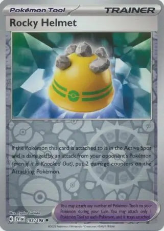 Scarlet & Violet Rocky Helmet #193/198 reverse holo