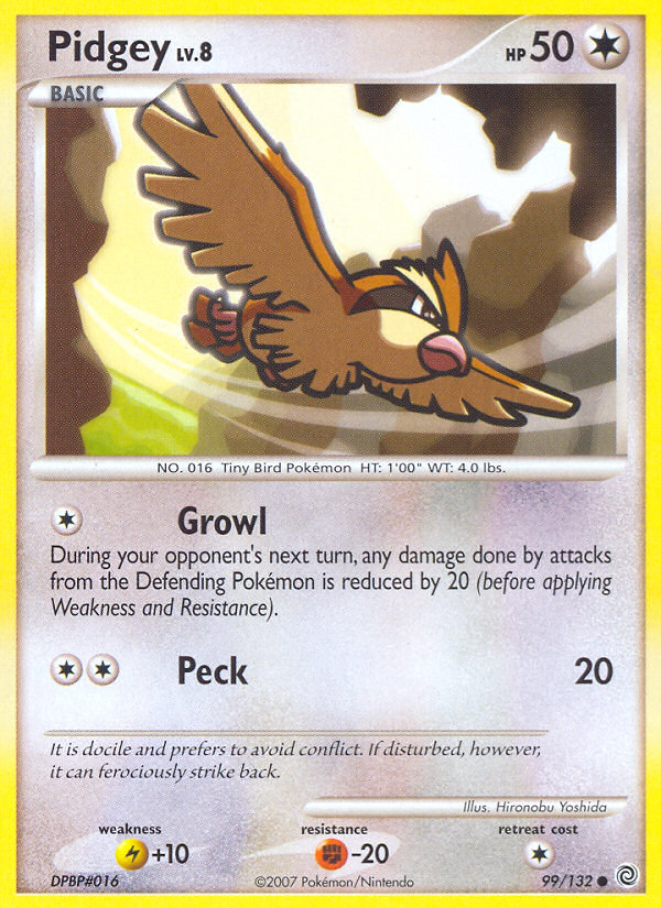 Secret Wonders Pidgey #99/132