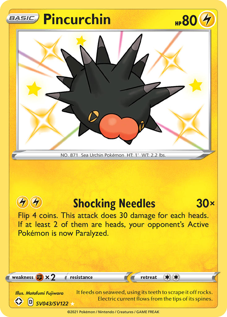 Shining Fates SV Pincurchin SV43/SV122