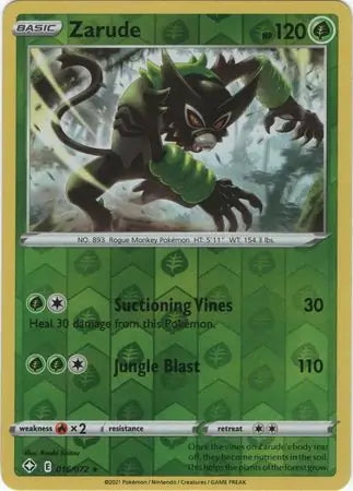 Shining Fates Zarude #16/72 reverse holo