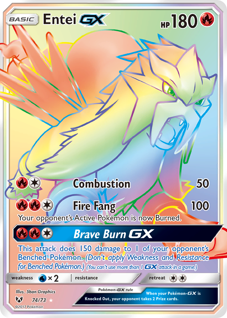 Shining Legends Entei GX #74/73
