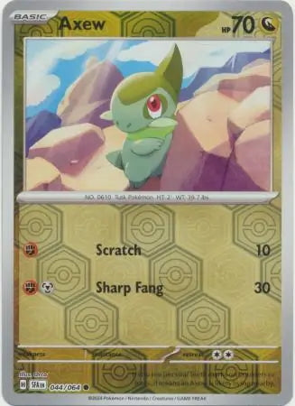 Shrouded Fable Axew #44/64 reverse holo