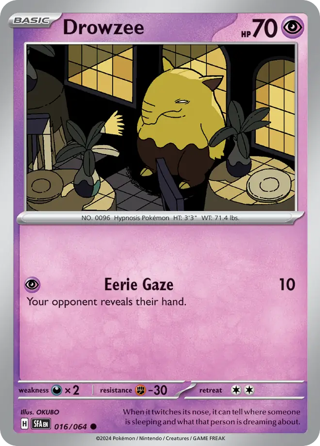 Shrouded Fable Drowzee #16/64