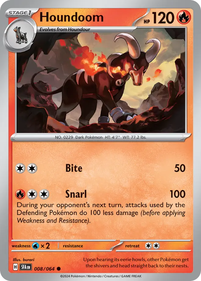 Shrouded Fable Houndoom #8/64