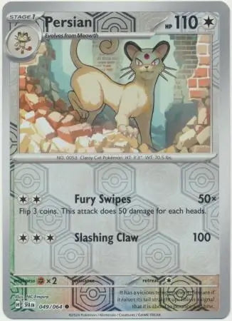 Shrouded Fable Persian #49/64 reverse holo