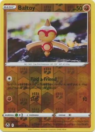 Silver Tempest Baltoy #93/195 reverse holo
