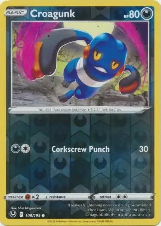 Silver Tempest Croagunk #109/195 reverse holo