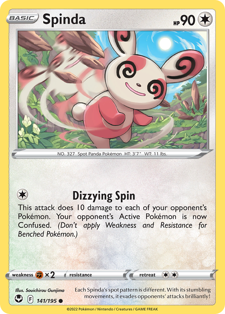Silver Tempest Spinda #141/195