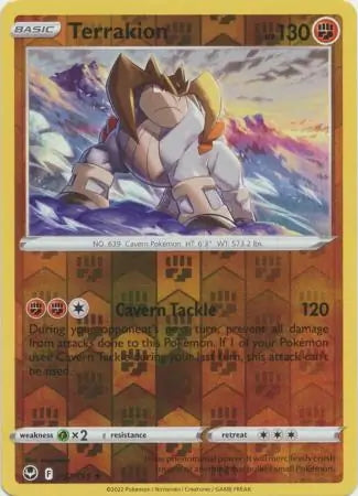 Silver Tempest Terrakion #97/195 reverse holo