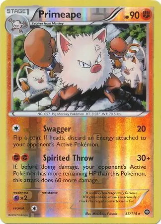 Steam Siege Primeape #53/114 reverse holo