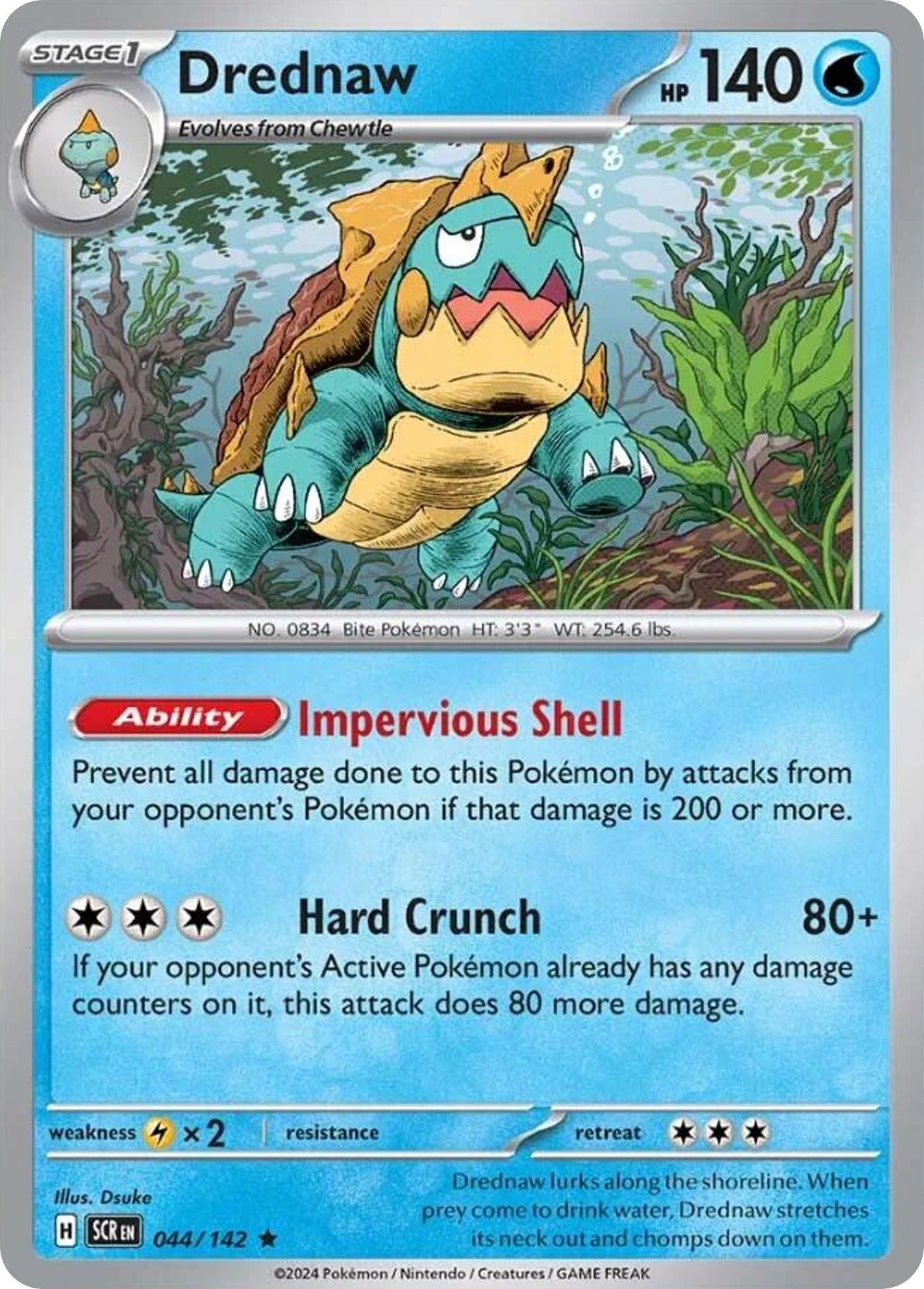 Stellar Crown Holo Drednaw #44/142