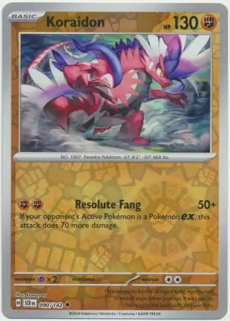 Stellar Crown Koraidon #90/142 reverse holo