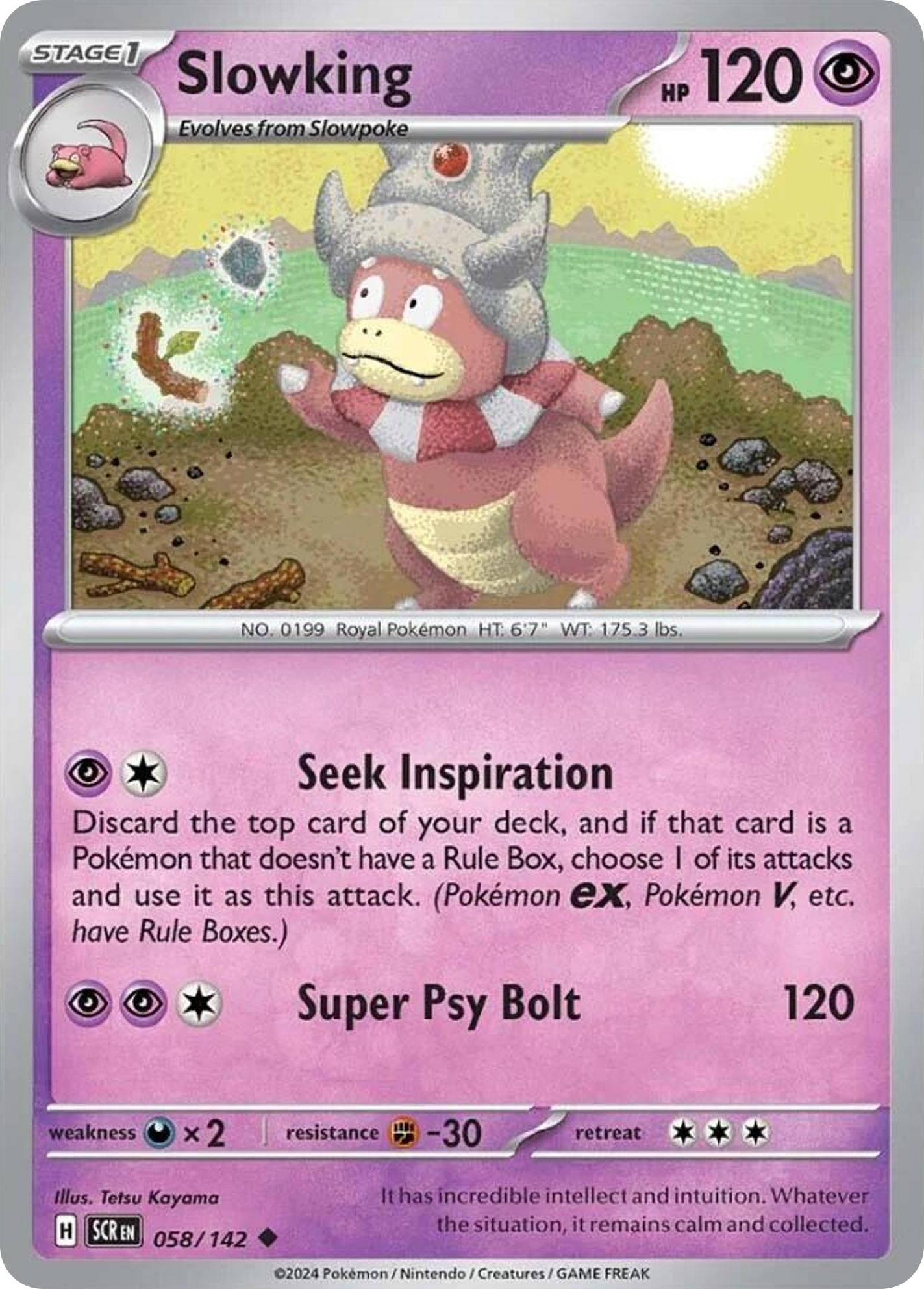 Stellar Crown Slowking #58/142