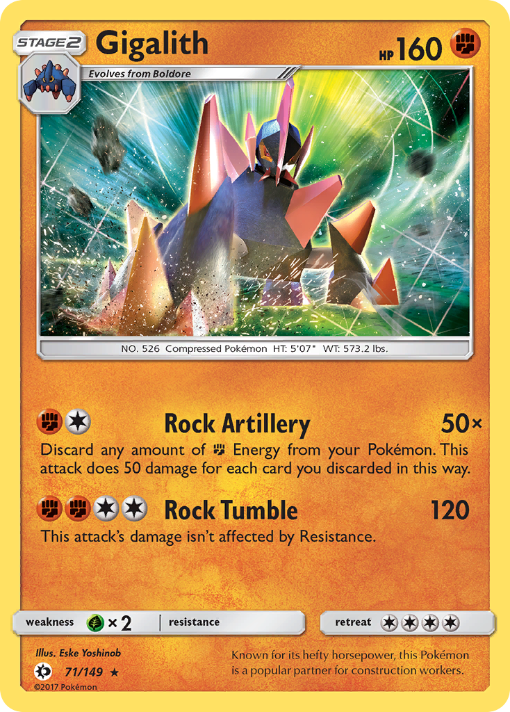 Sun & Moon Holo Gigalith #71/149