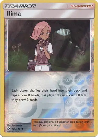 Sun & Moon Ilima #121/149 reverse holo