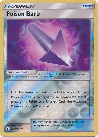 Sun & Moon Poison Barb #124/149 reverse holo
