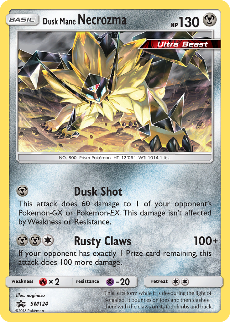 Sun & Moon Promo Dusk Mane Necrozma #124