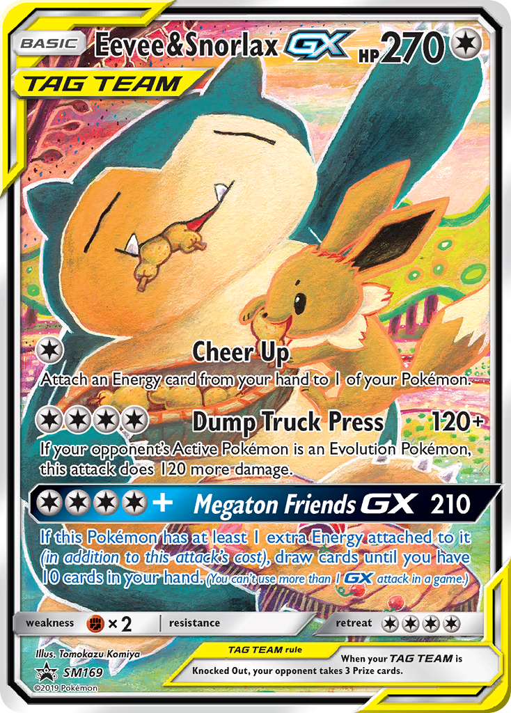 Sun & Moon Promo Eevee & Snorlax GX #169