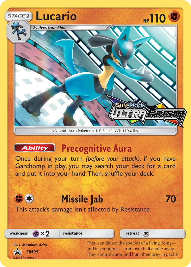 Sun & Moon Promo Lucario #95