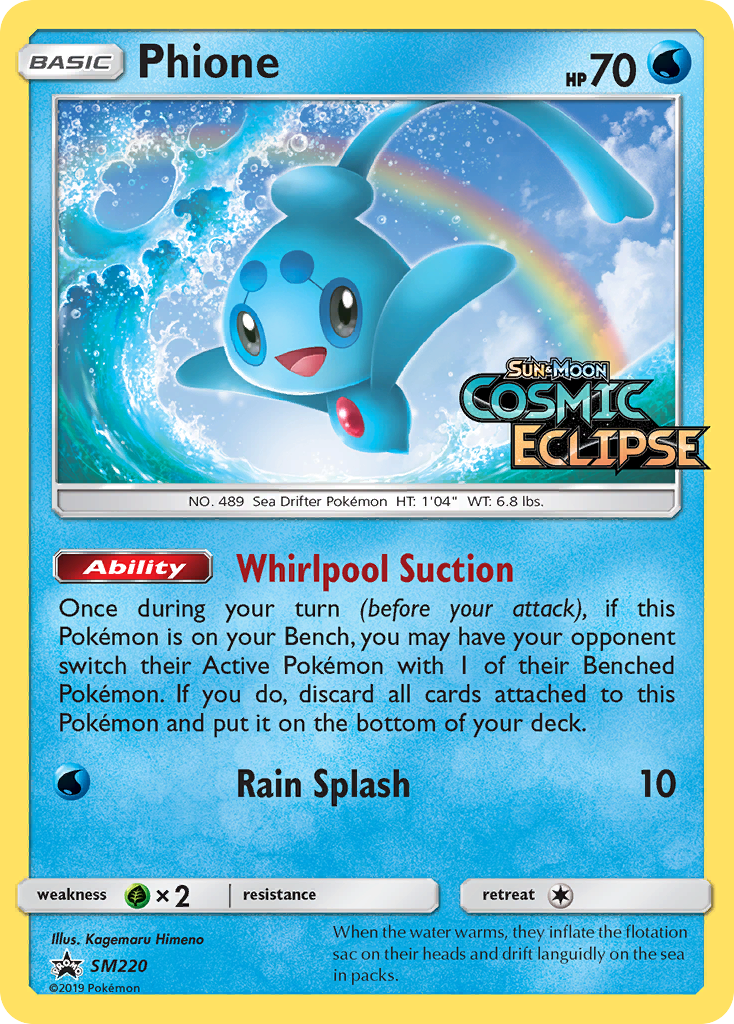 Sun & Moon Promo Phione #220